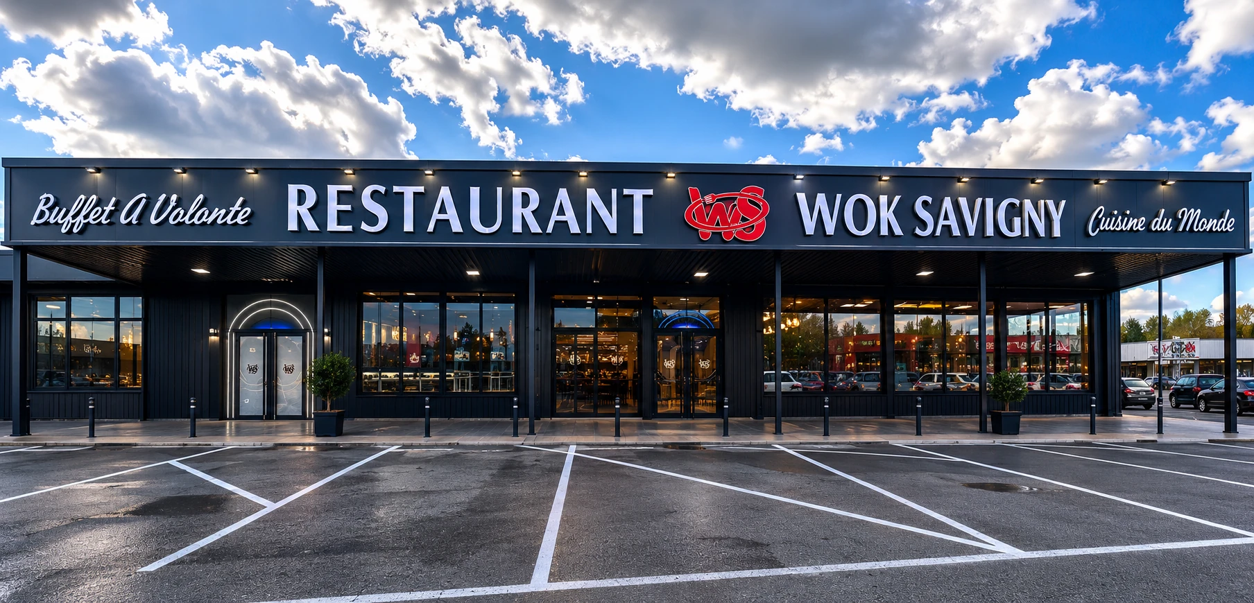 Façade du restaurant Wok Savigny à Savigny-le-Temple